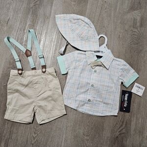 NWT Happy Fella Boys 12 Months 3 Piece Outfit
